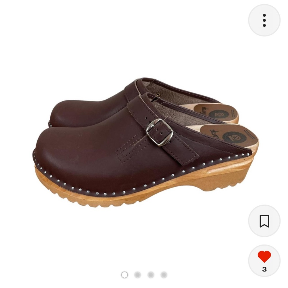 Scandi wooden clogs